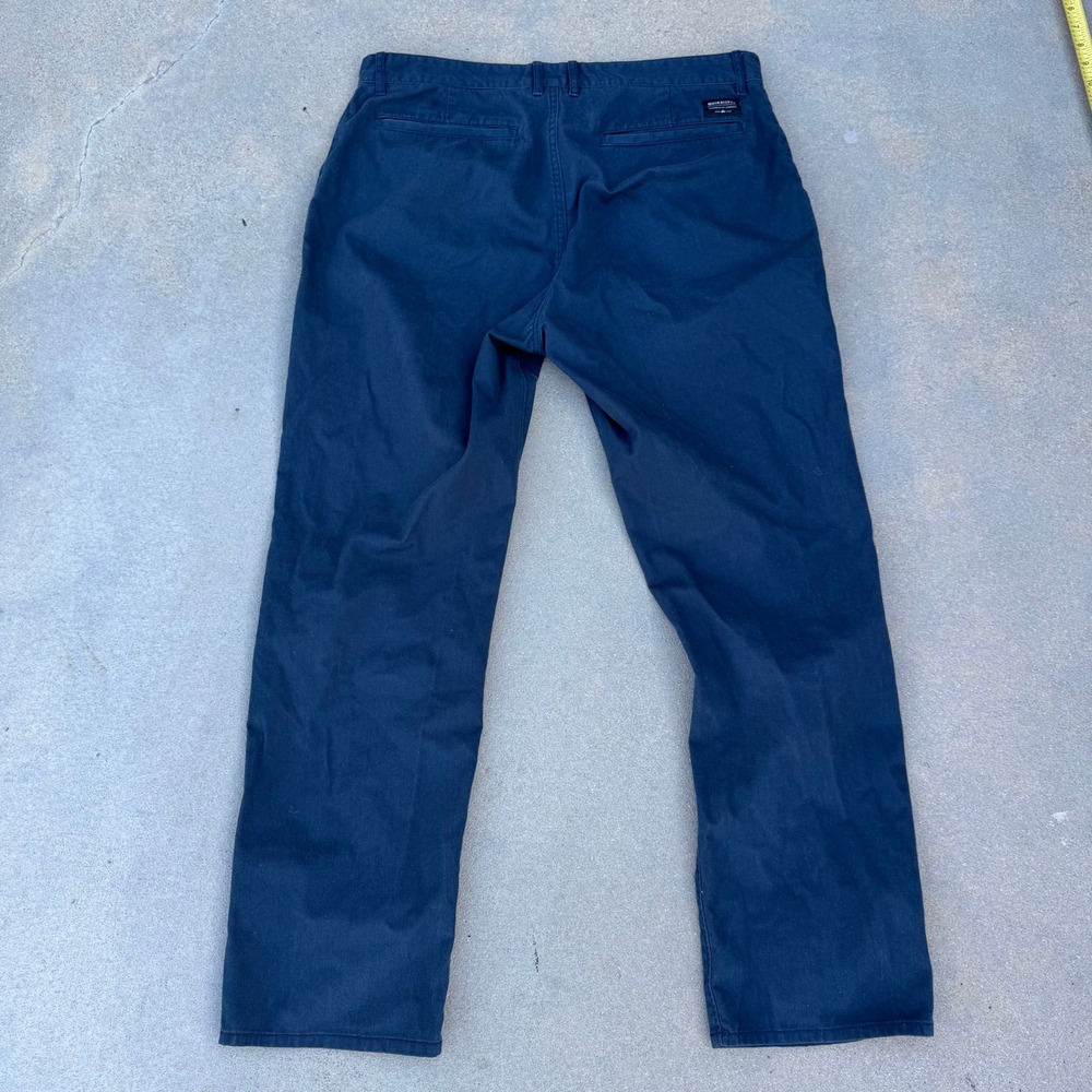 Quiksilver Men Straight Fit Chino Pants Navy Blue Size 36 - Picture 2 of 10